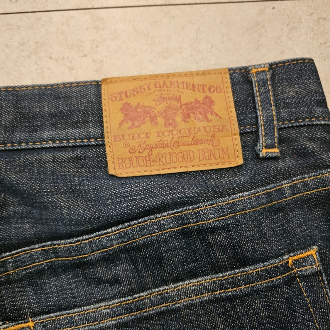 34inch 스투시 중청 데님팬츠 상품이미지2