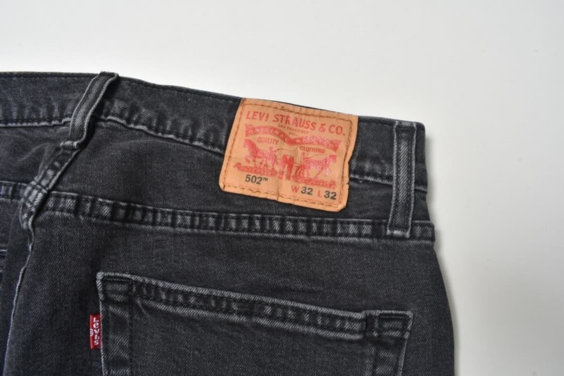 리바이스 502 청바지 데님팬츠 흑청 32 N1050 상품이미지3
