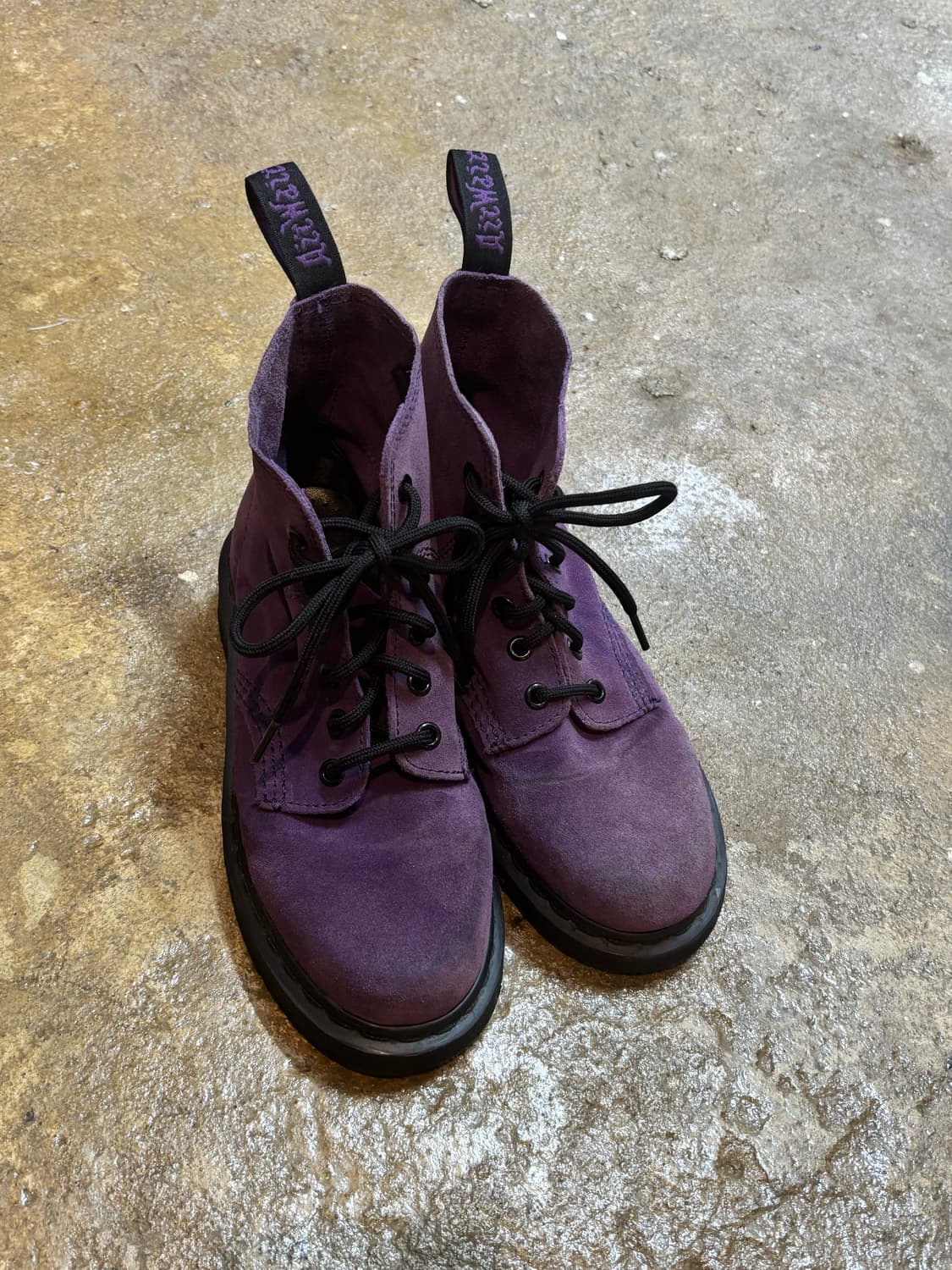 닥터마틴 6홀 빈티지 스웨이드 퍼플 상품이미지6