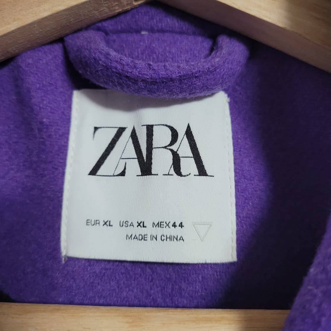 (XL) ZARA 자라 퍼플 코치 자켓 코트 상품이미지3