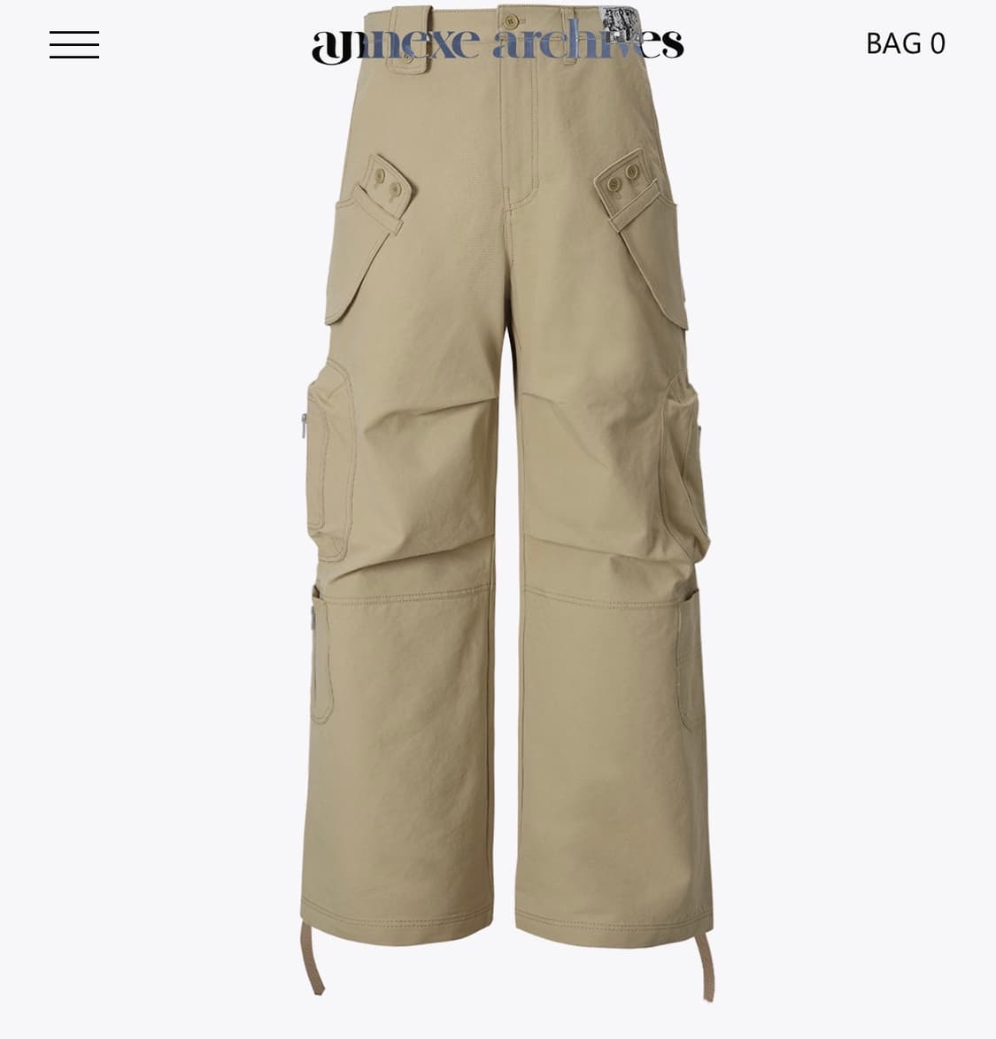 Annexe Archives CONFINE PACK PANTS BEIGE 상품이미지1
