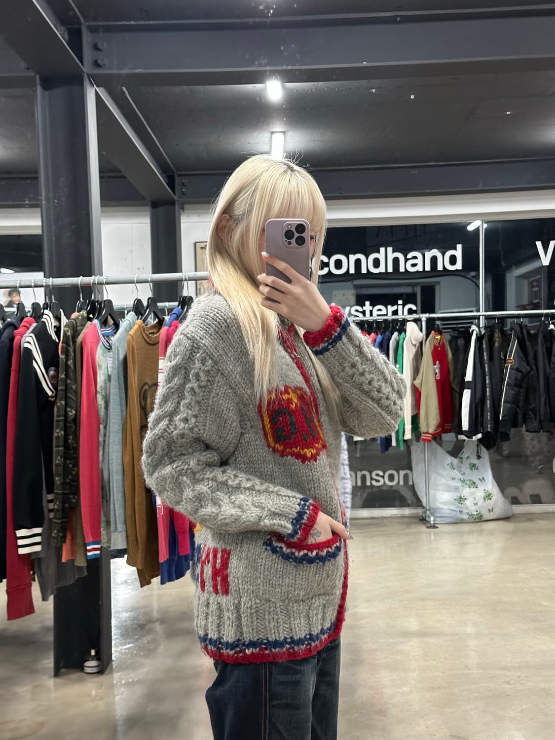 히스테릭 글래머 헤비 울 코위찬 스웨터 상품이미지1