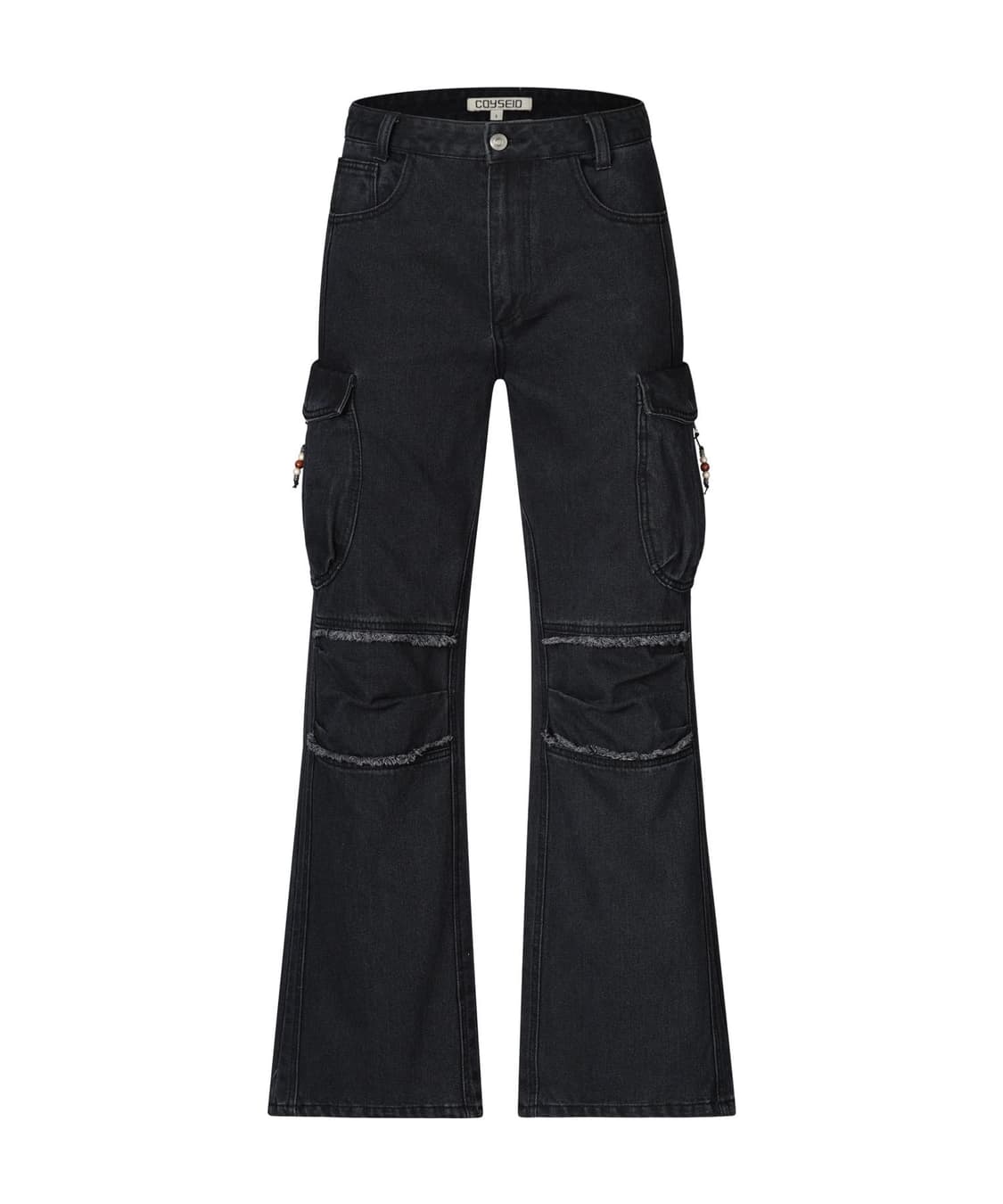 코이세이오 라운드 포켓 카고 진 블랙 2 상품이미지1