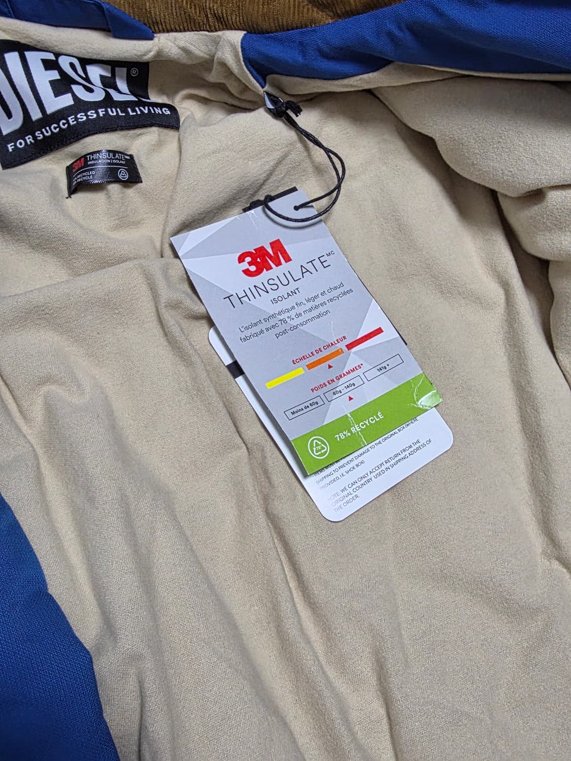 디젤 패딩 카코트 (L, 100-105) 상품이미지2