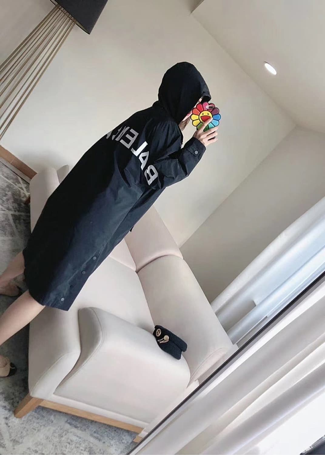 발렌시아가 블랙 야상 바람막이 자켓 점퍼 상품이미지1