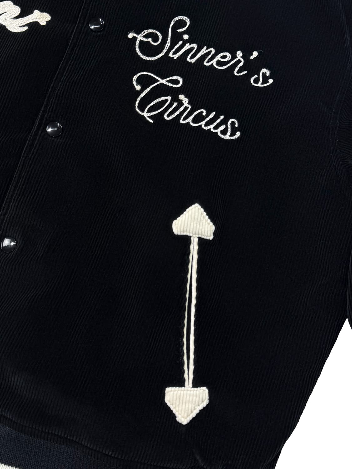 세인트 마이클 시너 서커스 코듀로이 테디 자켓 블랙 상품이미지4