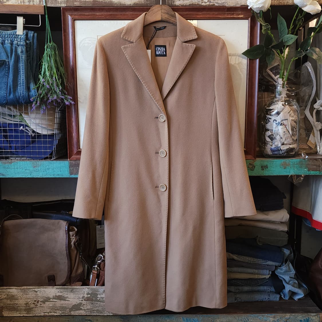 90s 신지아로카 콜롬보 울 싱글코트 42 상품이미지1