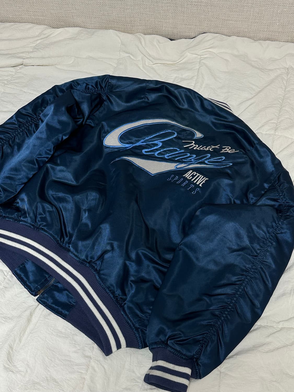 일본 빈티지 바시티 자켓 라지  상품이미지3