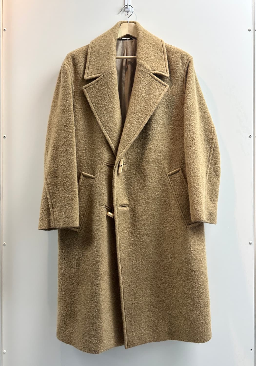 타임옴므 알파카 카멜 코트 (100, 민트급) 상품이미지1