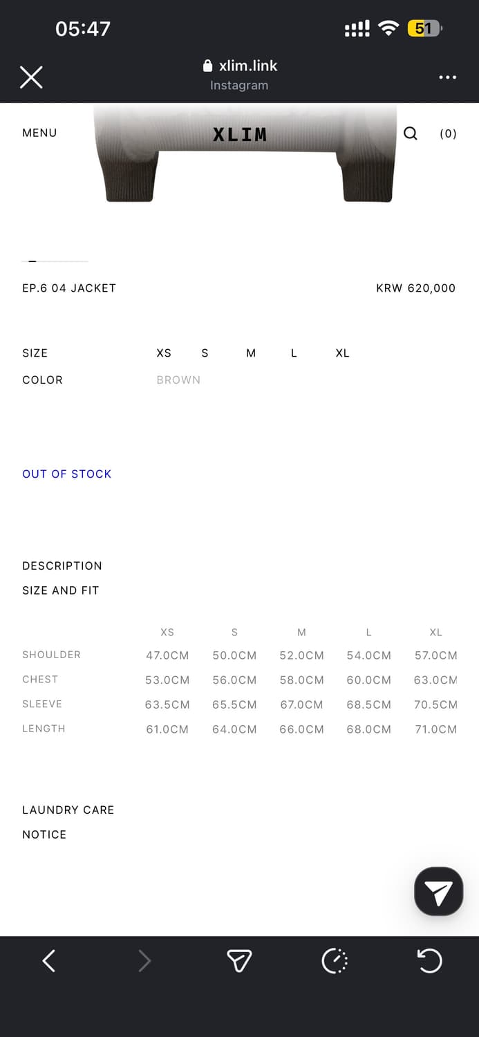 [M] XLIM EP.6 04 JACKET 브라운 자켓 상품이미지3