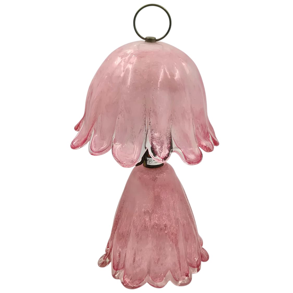 70s 이와타 핸드블로운 핑크 빅 해파리 램프 상품이미지4