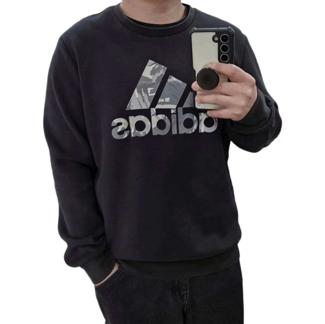 XL 아디다스 카모 빅로고 맨투맨 상품이미지1