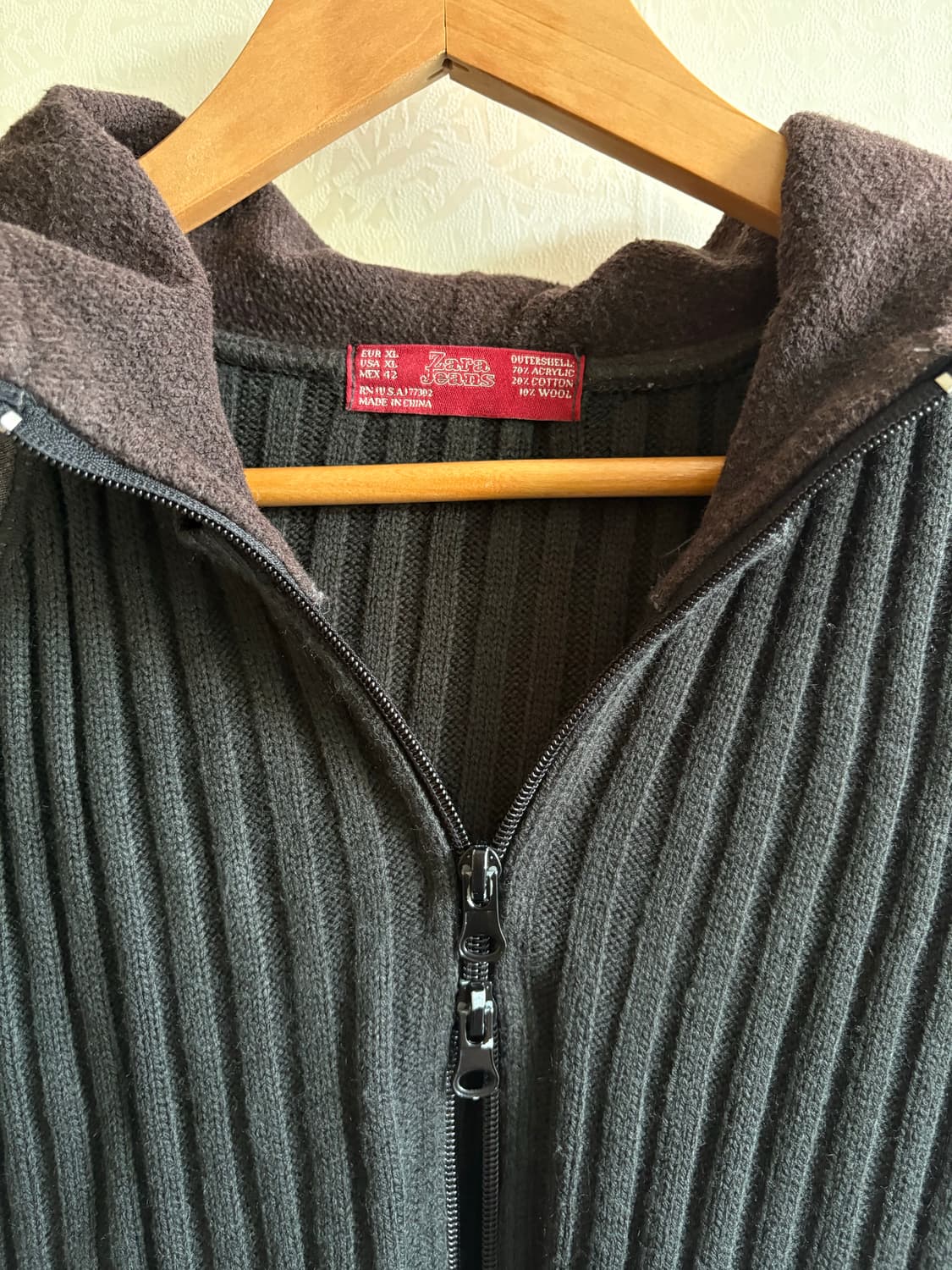 빈티지 자라 2way 후드집업 상품이미지4