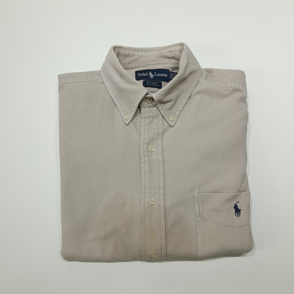 CN851 L 폴로 랄프로렌 빅셔츠 USA 그레이지 코듀로이 셔츠 남방 상품이미지8