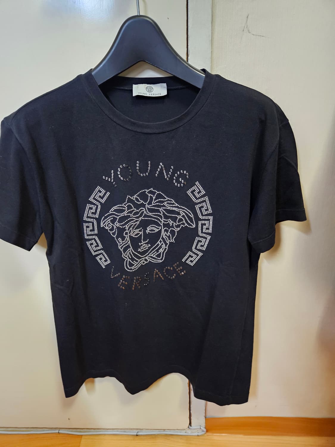 S) 베르사체 VERSACE 메두사 큐빅 반팔 반팔티 MADE IN IT 상품이미지1