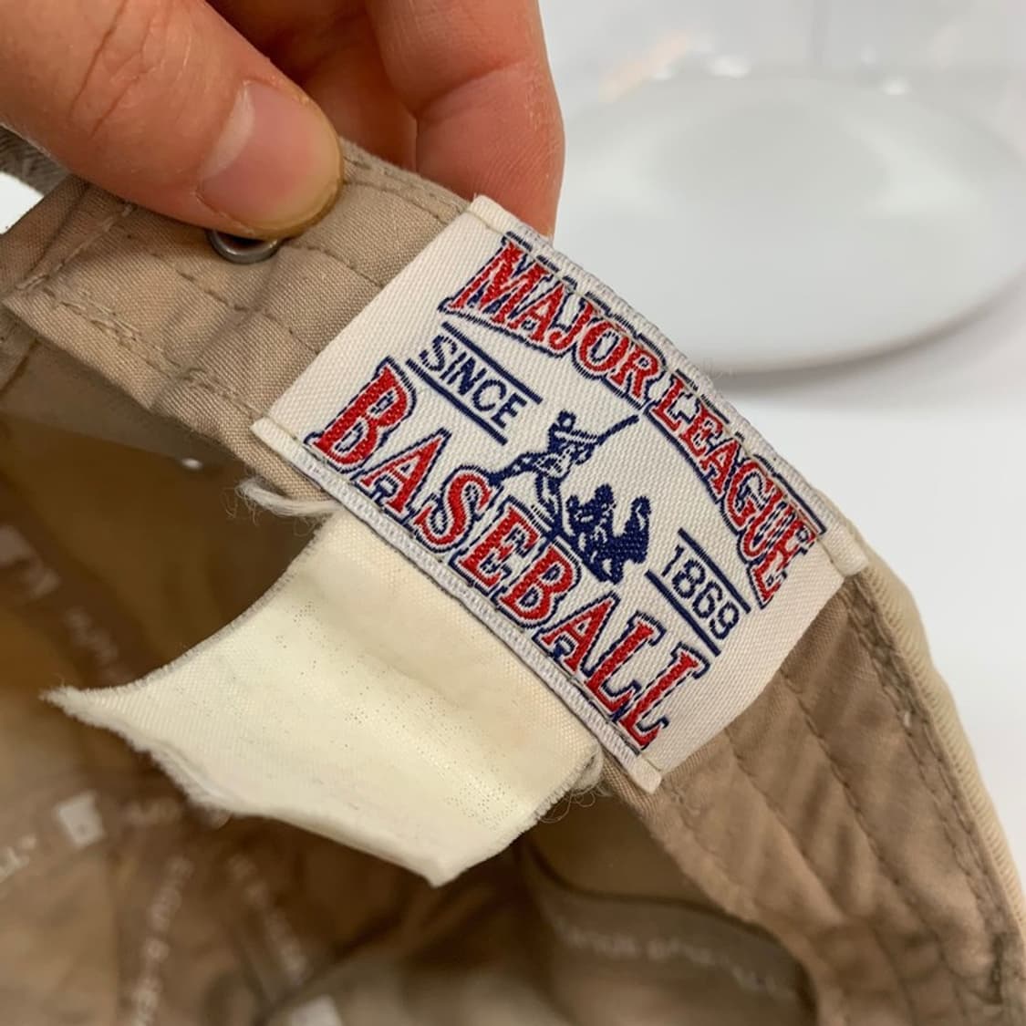 MLB 뉴욕양키스 스몰로고 베이지 볼캡 상품이미지5