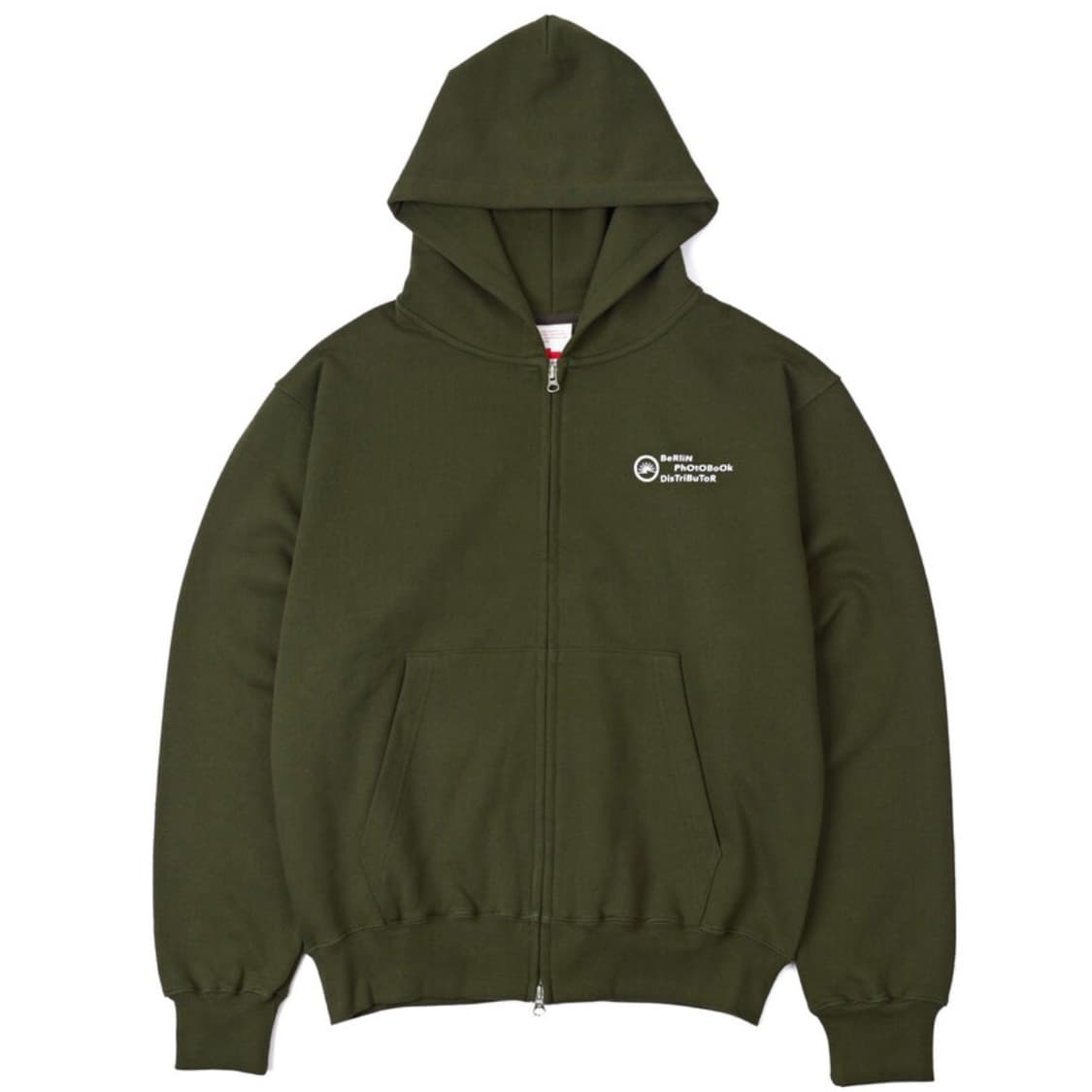 MITARBEITER 003 ZIP HOODIE (CHIVE GREEN) 상품이미지1