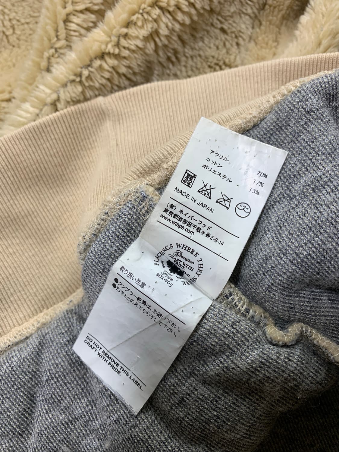 WTAPS GRIZZLY / SWEATSHIRT. COPO 상품이미지7