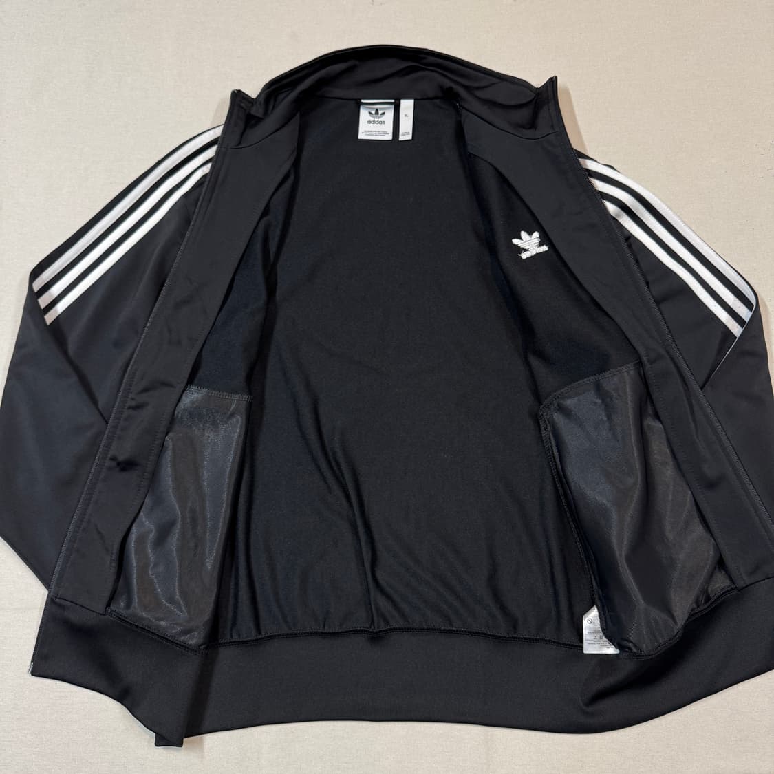 XL) 아디다스 파이어버드 삼선 져지 트랙탑 집업 블랙 A12 상품이미지5