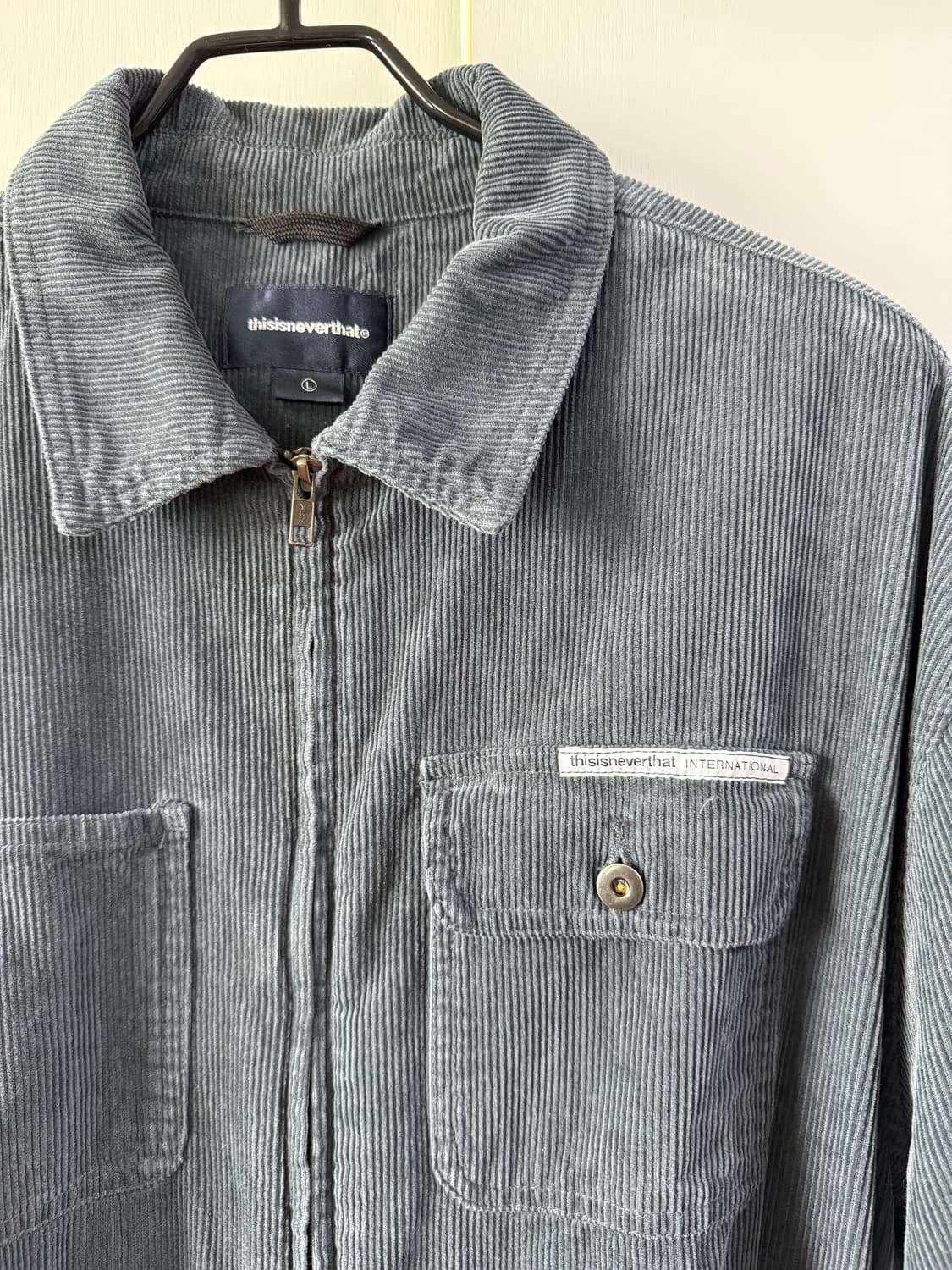Washed Corduroy Zip Jacket Dark Slate 상품이미지1