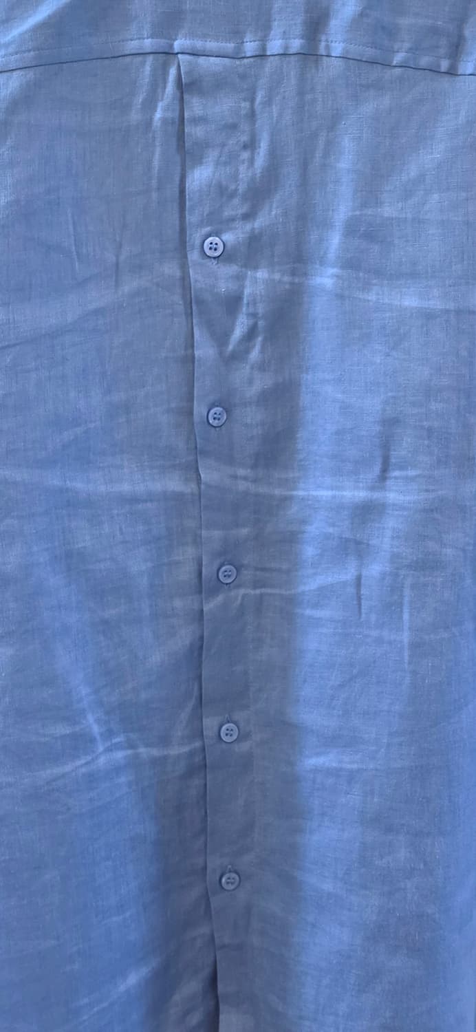 ZARA 블루 린넨 셔츠 S 상품이미지6