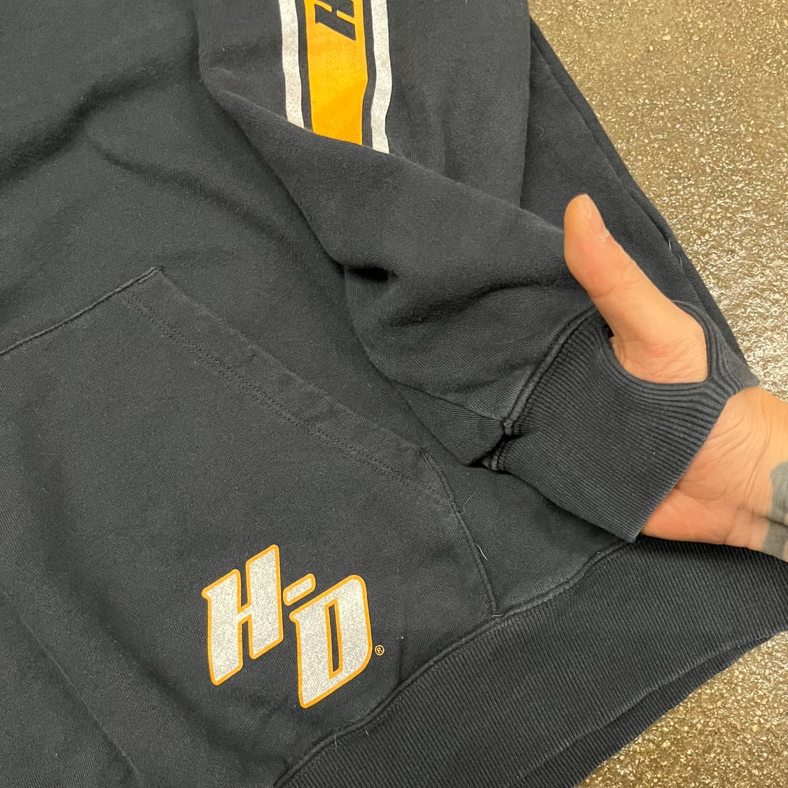 할리데이비슨 사이드 로고 후드티 (110-115) 상품이미지4