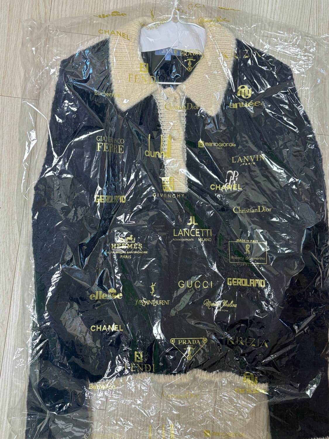 그로브스토어 21FW soft knit navy 소프트 카라니트 네이비 상품이미지4