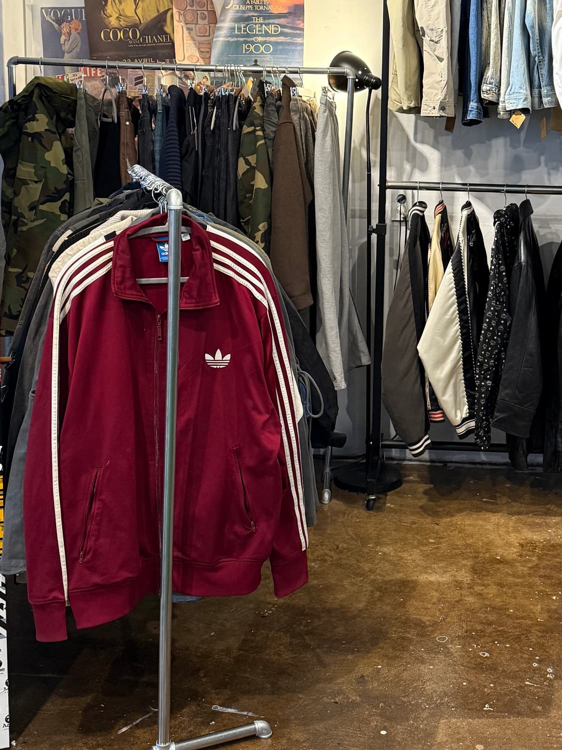 아디다스 구파이어버드 트랙탑 버건디 XL (희귀) 상품이미지3