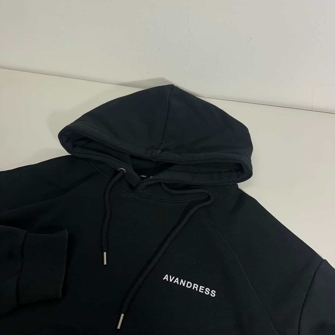 L-XL 2 어반드레스 블랙 루즈오버핏 스웻코튼 후드티 상품이미지1