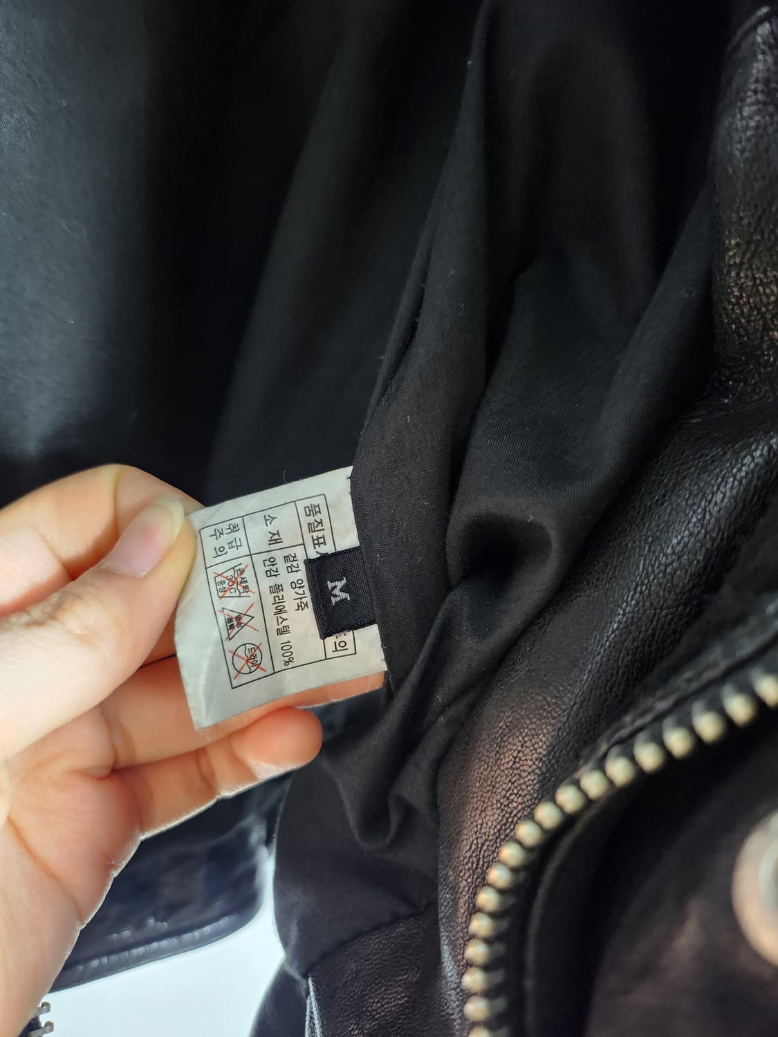 빈티지 멀티 포켓 라이더 가죽 자켓 상품이미지6