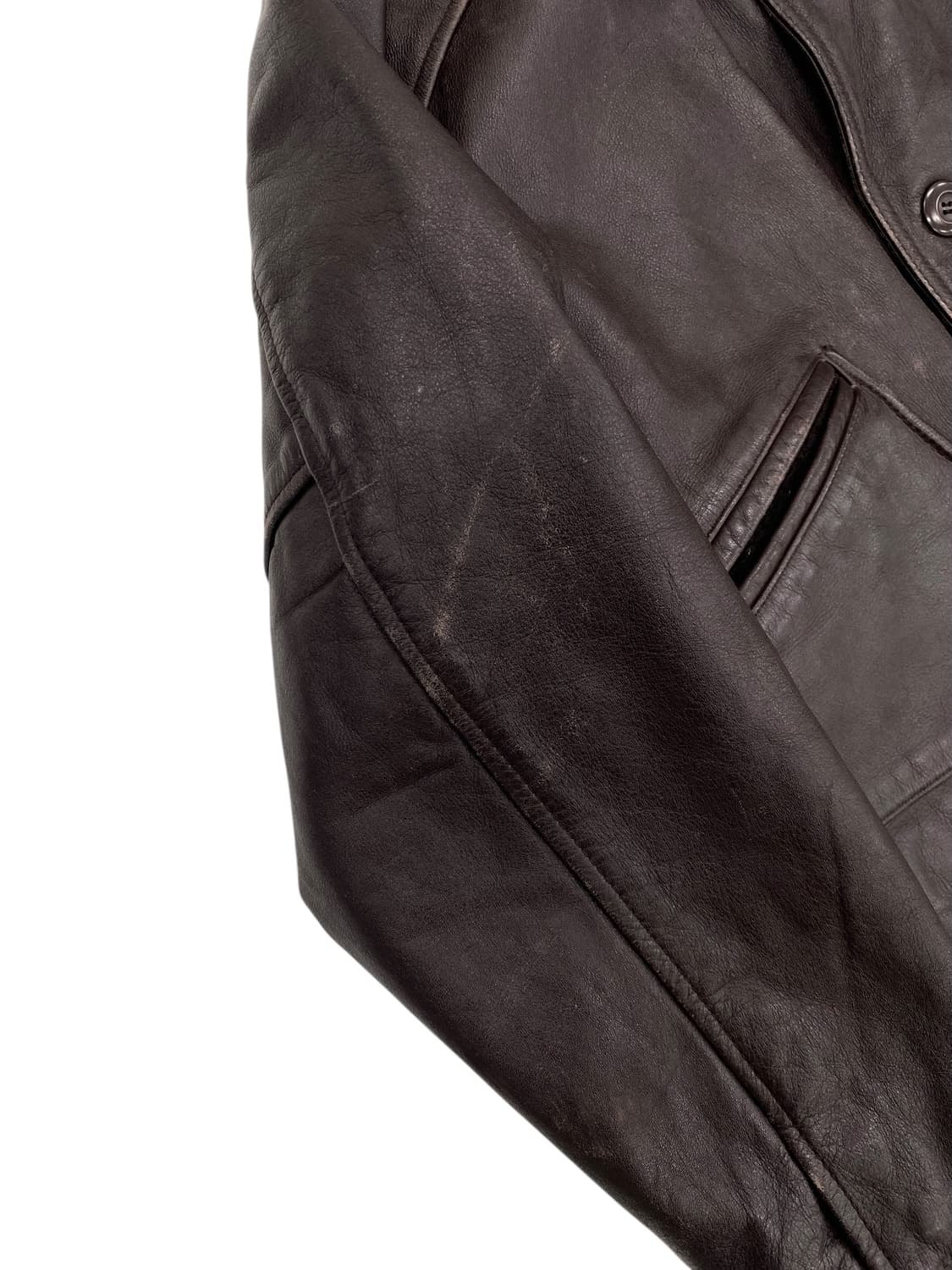 8-90‘s chevignon 소가죽 헌팅 자켓 상품이미지7