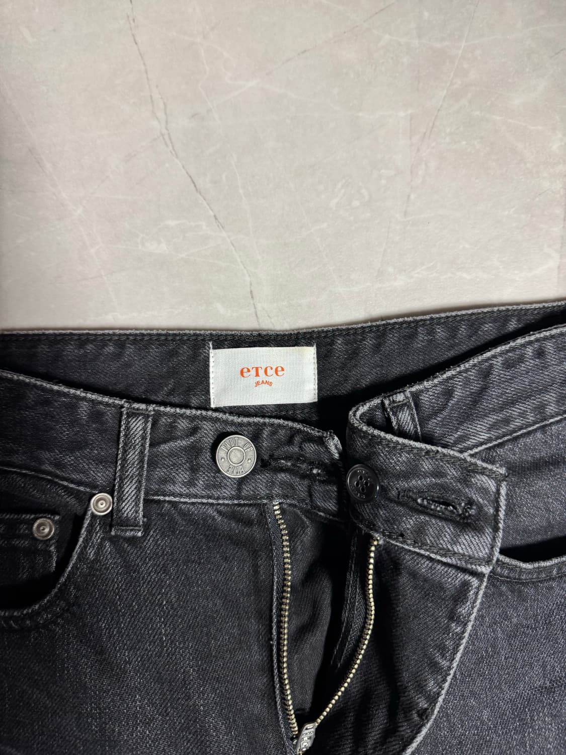 이티씨이 시그니처 루즈 스트레이트 데님 블랙 29사이즈 상품이미지4