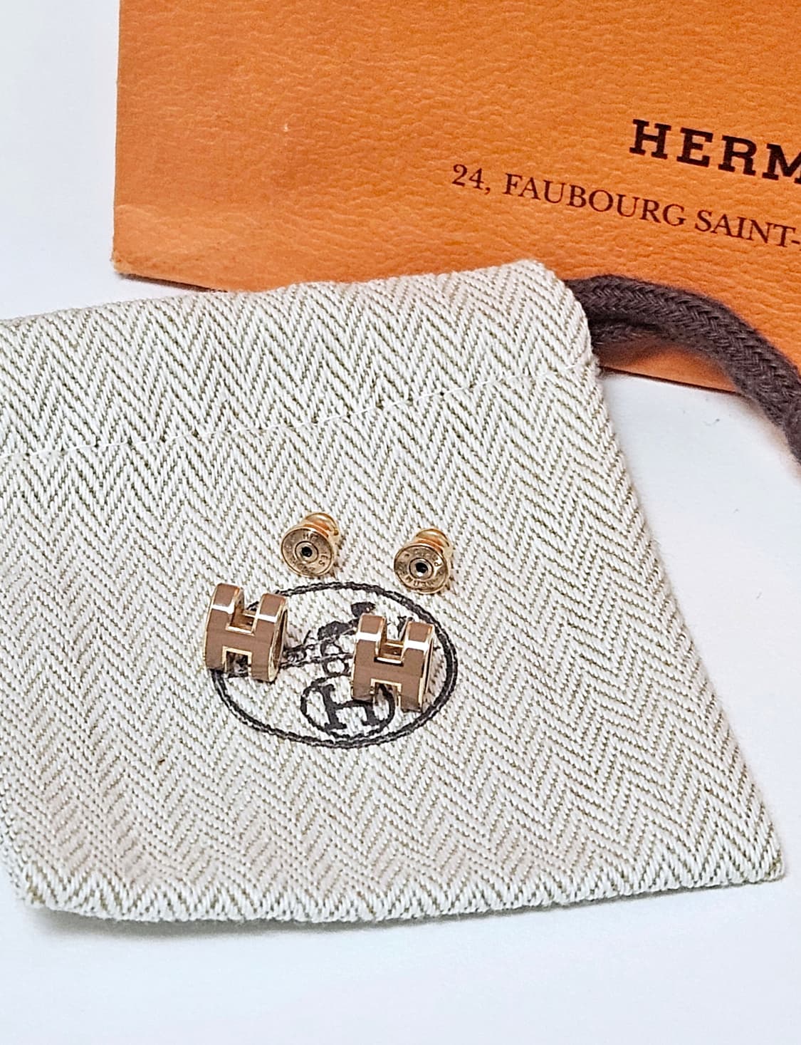 [최상급] 에르메스 팝아슈 미니 귀걸이 골드&뉴골드 [정품] 상품이미지2