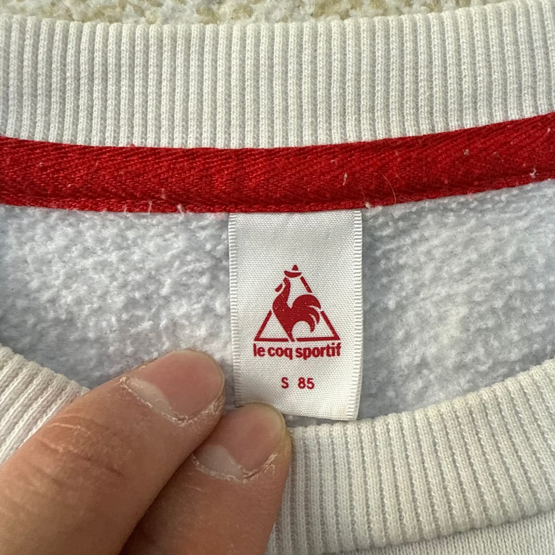 [S] 르꼬끄 여성 빅로고 기모 맨투맨 0114T2 상품이미지4