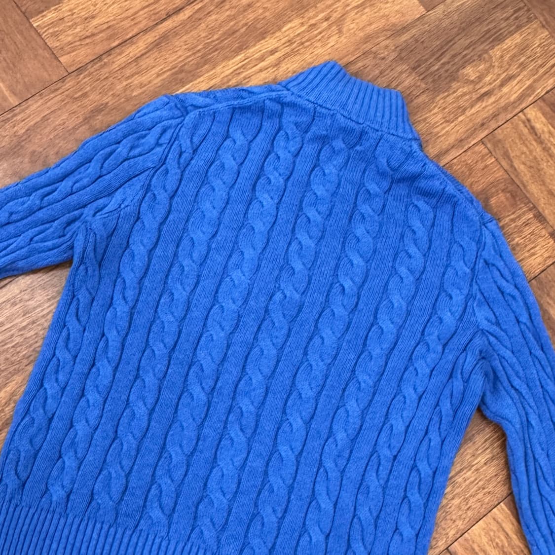 M(100) 폴로 랄프로렌 하프집업 케이블 니트 상품이미지2