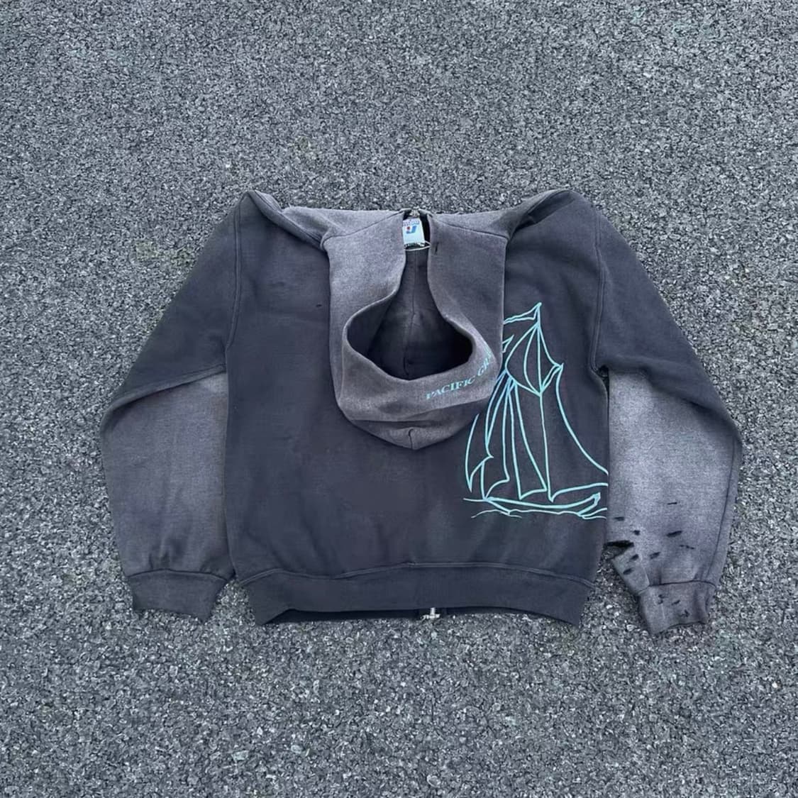 빈티지 Russell Faded Zip-up Hoodie 상품이미지2