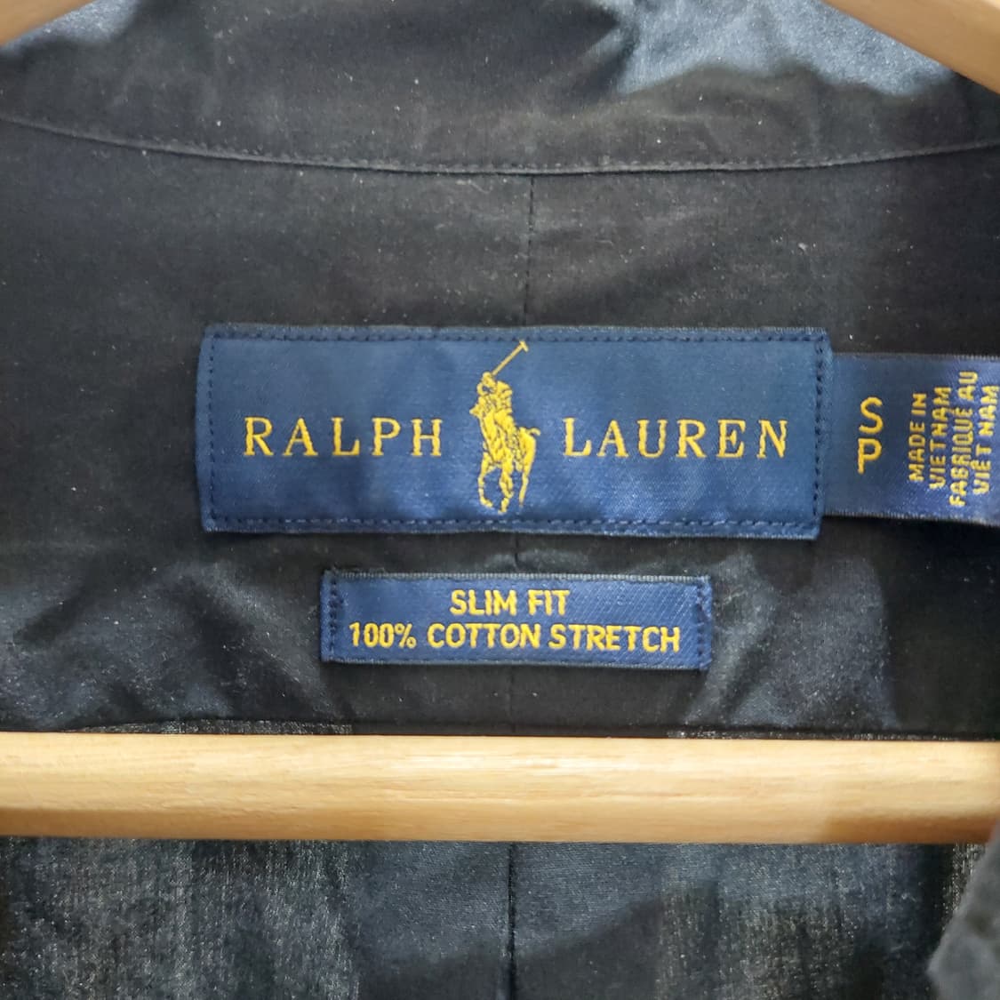 폴로 랄프로렌 슬림핏 포플린 셔츠 블랙 S(95) 상품이미지3