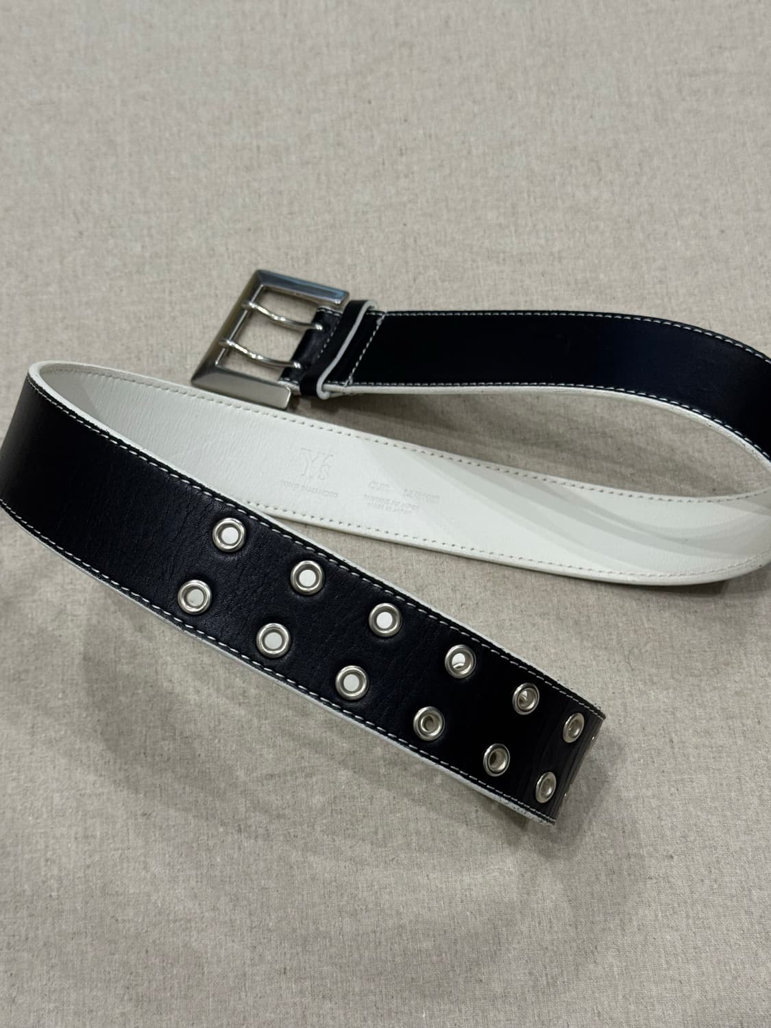 요지야마모토 더블사이드 레더 벨트 상품이미지4