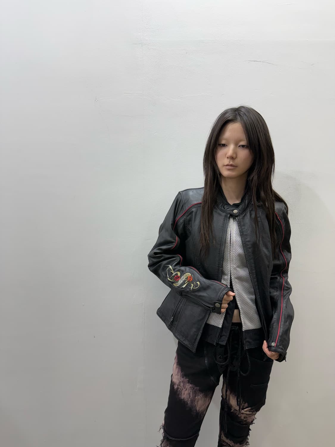 할리 데이비슨 레더 바이커 투웨이 자켓 상품이미지4