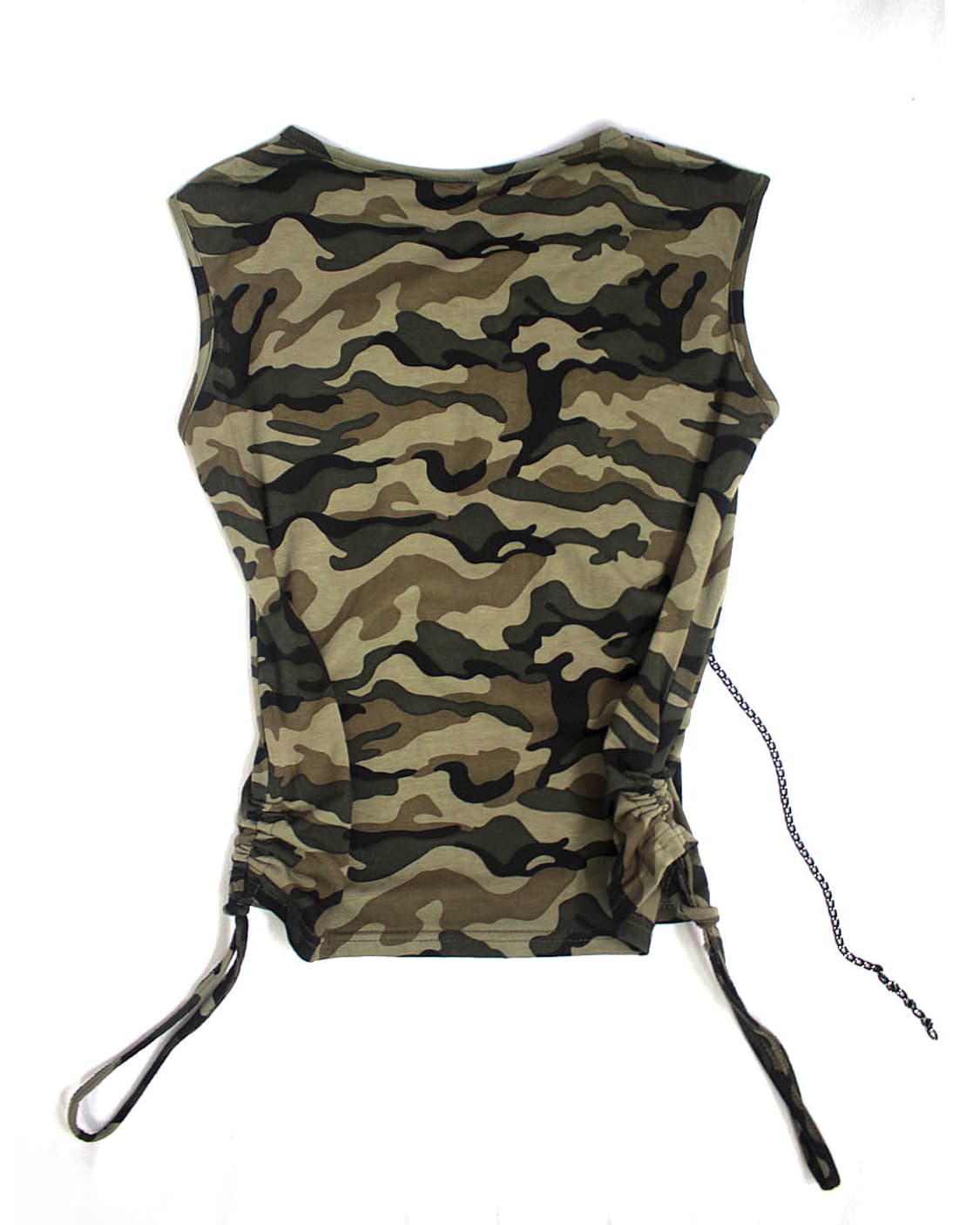 ARMY military bullet charms shirring top 상품이미지2