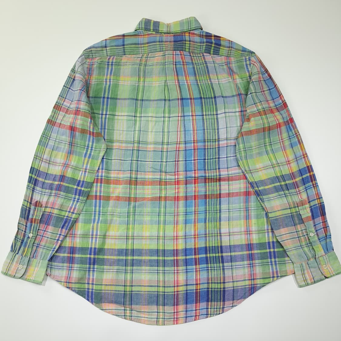 CL850 XL 폴로 00s 린넨 마드라스체크 셔츠 남방 상품이미지6