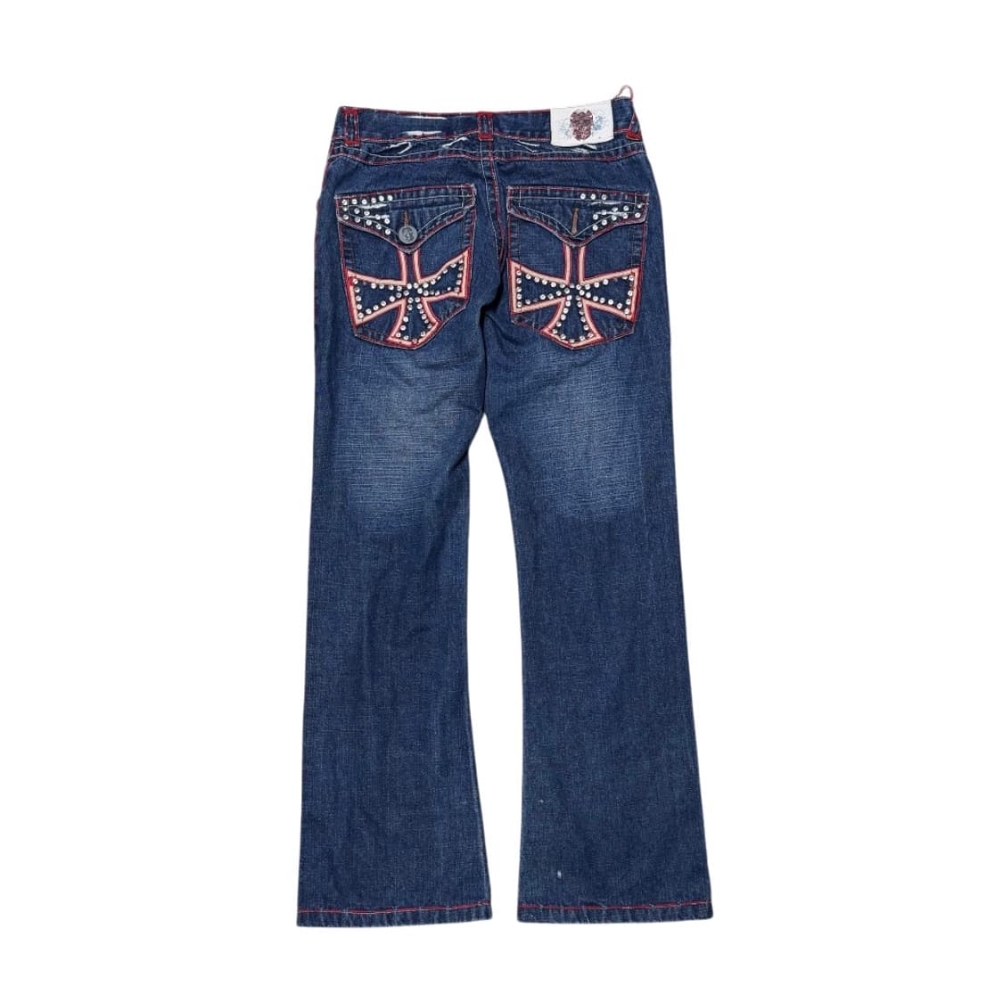 USA Y2K 라구나비치 멀티패치 큐빅 데님 팬츠 상품이미지4