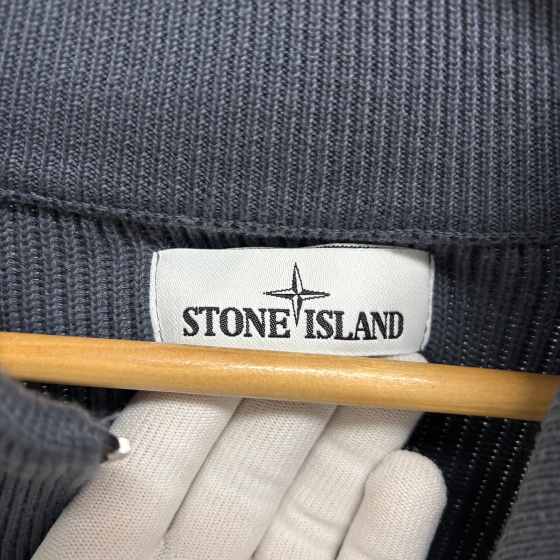 [L]스톤아일랜드 골지 니트집업 상품이미지3
