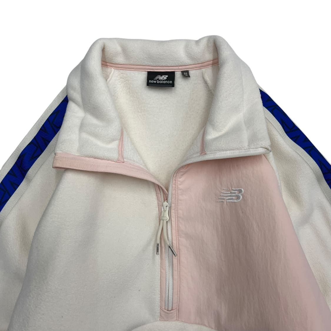 뉴발란스 딸기우유맛 배색 아이보리 뽀글이 반집업 95 상품이미지4