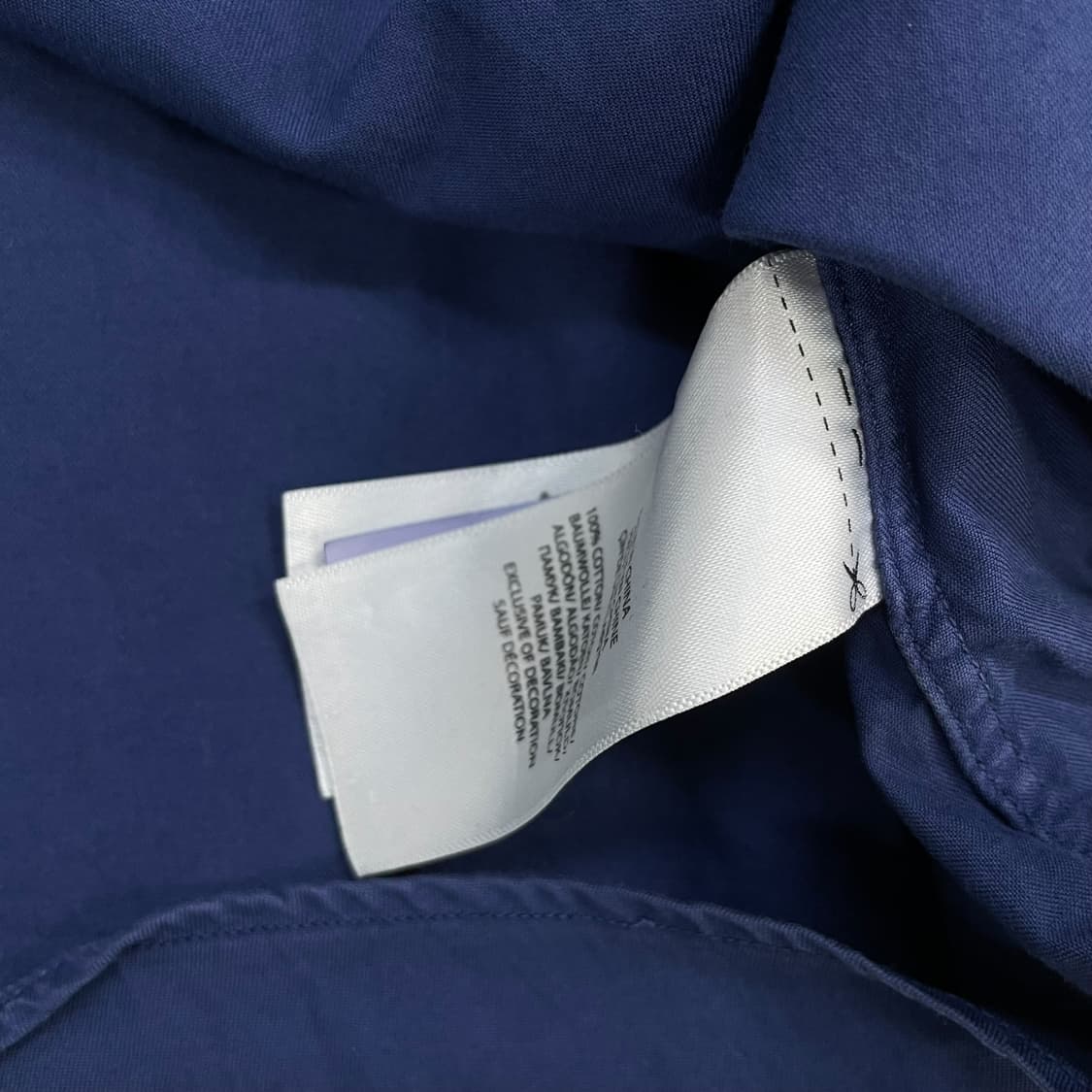 폴로 랄프로렌 포니 로고 슬림 핏 셔츠 네이비 상품이미지4