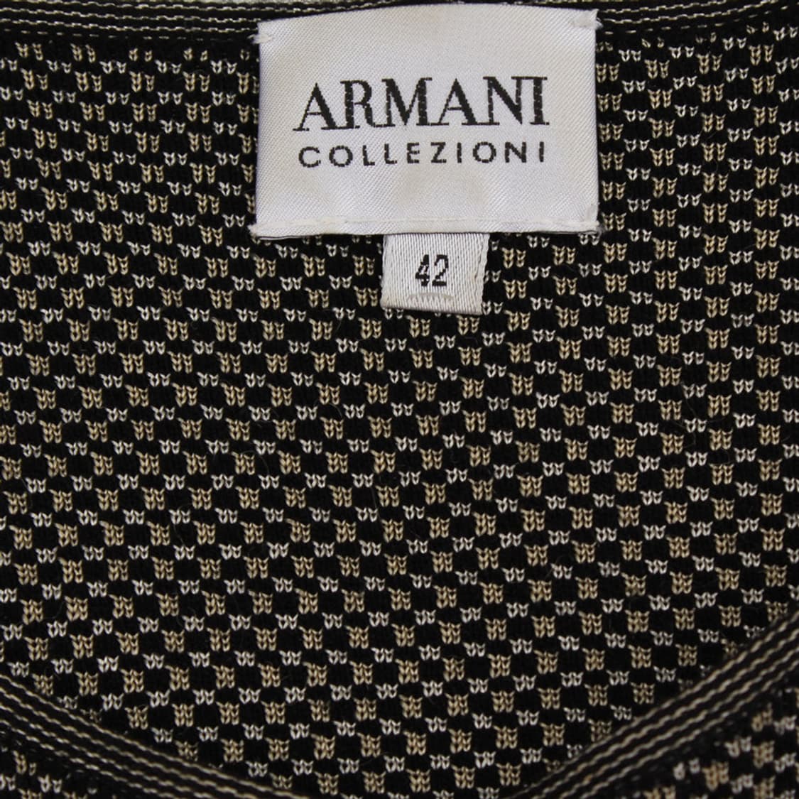 알마니꼴레지오니 블랙멀티 보카시 니트 상의(42) 상품이미지4