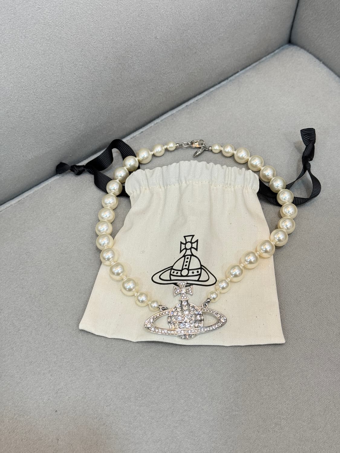 비비안웨스트우드 진주 초커 목걸이 네크리스  상품이미지1