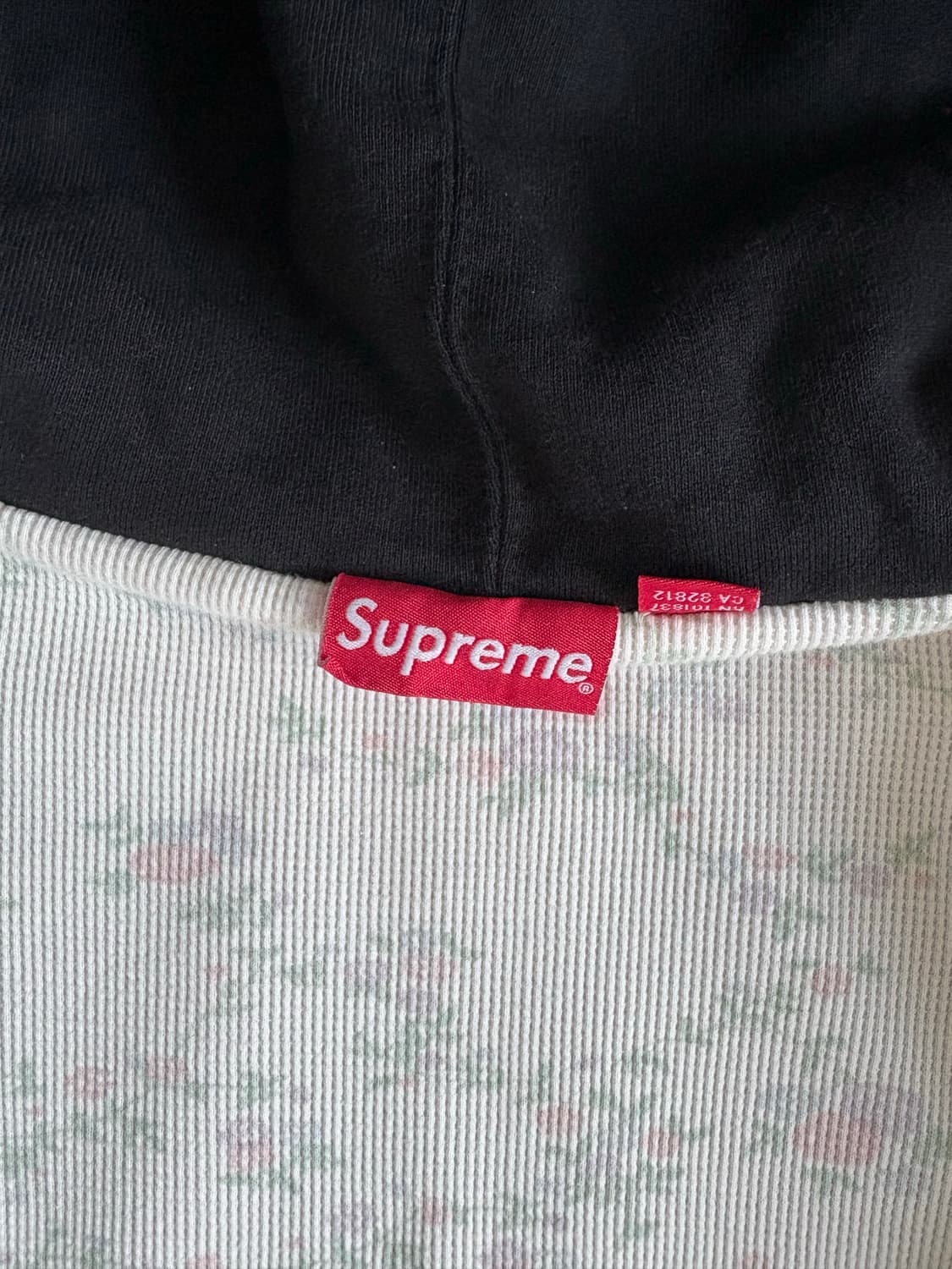 (급처)슈프림 19fw 미니 박스로고 플라워 써멀 후드집업 상품이미지5