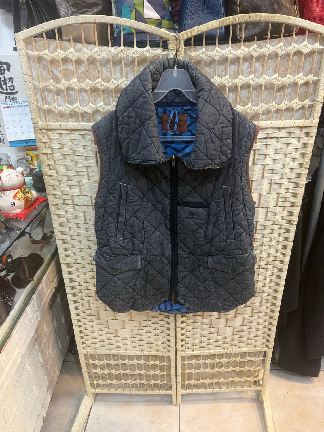 95 정품 비비안웨스트우드+Lee 데님퀄팅조끼 팝니다 상품이미지1