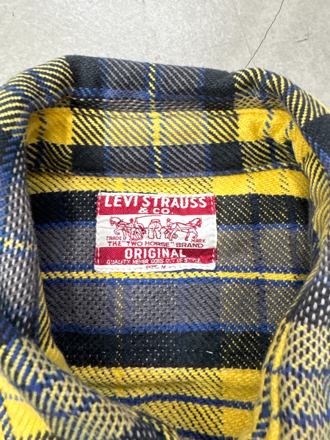 리바이스 파머스 체크 셔츠 M 상품이미지5